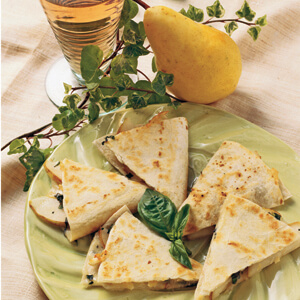 Bartlett Pear Quesadilla