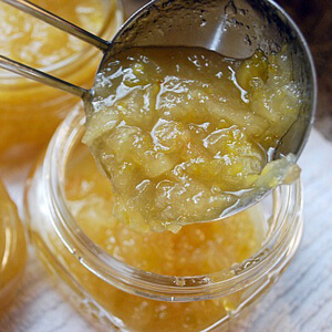 Lemon Ginger Pear Preserves