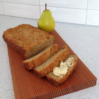 Pear Bread with Butter and Cardamom