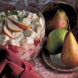 Pear Strawberry Trifle