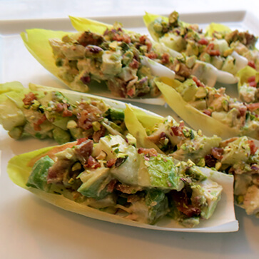 Chicken Salad with Pears Bacon and Avocado