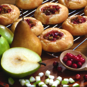 Pear Cranberry Buns