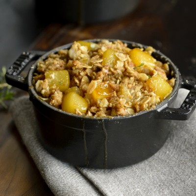 pear thyme crisp