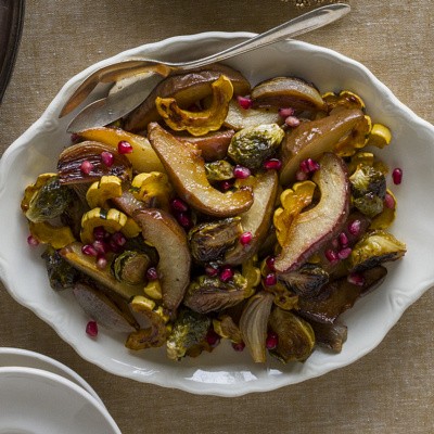 roasted pears with delicato squash