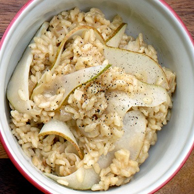 Creamy Gouda and Pear Risotto