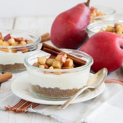 no-bake-pear-cheesecake