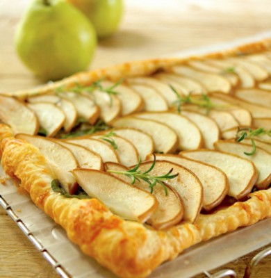 Savory Pear Gruyere Tart