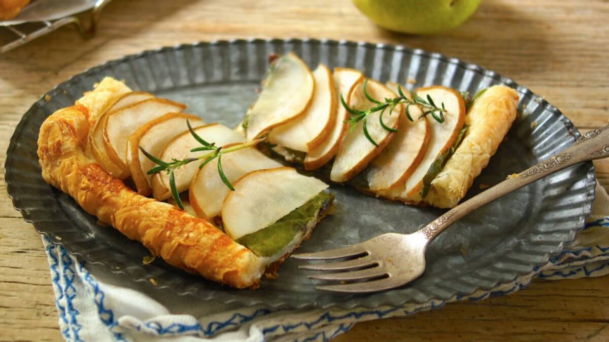 Savory Pear and Gruyere Tart